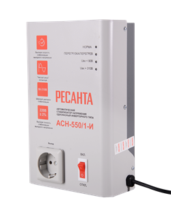 Стабилизатор напряжения АСН-550/1-И Ресанта 21591 | Orenten.ru