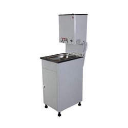 Умывальник (тумба+стойка, ЭВБО-20/1,25-1) широкий белый / Код: 0471 - фото 47206