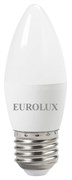 Лампа светодиодная EUROLUX LL-E-C37-6W-230-4K-E27 337