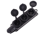 Колодка 3 гнезда с/з, каучук IP44 16А Вихрь 21762 | Orenten.ru