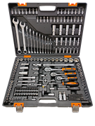 Набор инструментов, 1/2", 1/4", CrV, в кейсе 216 предм Вихрь 21503 | Orenten.ru