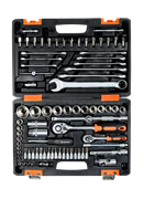 Набор инструментов АВТО, 1/2" , 1/4" , CrV, в кейсе 82 предм Вихрь 2296 | Orenten.ru