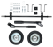 Комплект колёс и ручек для бензогенераторов DY6500, DY8000, DY9500, DY11000 L/LX/LX-3/LXA/LXW Huter 2769 | Orenten.ru